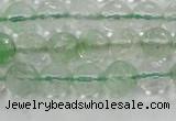 CCY612 15.5 inches 8mm faceted round green cherry quartz beads