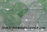 CCY618 15.5 inches 20mm faceted round green cherry quartz beads