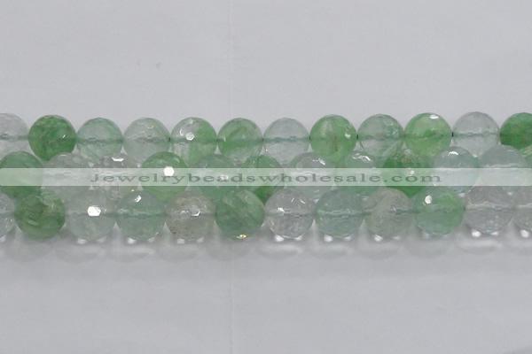 CCY618 15.5 inches 20mm faceted round green cherry quartz beads