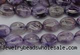 CDA300 15.5 inches 7*8mm oval dyed dogtooth amethyst beads