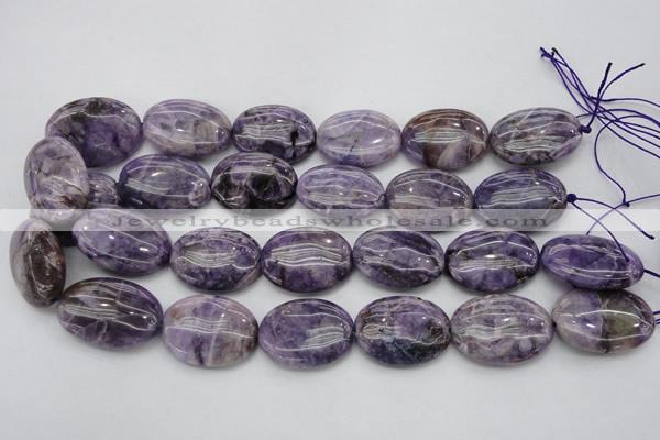 CDA303 15.5 inches 22*30mm oval dyed dogtooth amethyst beads