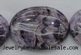 CDA304 15.5 inches 30*40mm oval dyed dogtooth amethyst beads