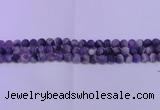 CDA350 15.5 inches 4mm round matte dogtooth amethyst beads