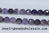 CDA58 15.5 inches 6mm faceted round dogtooth amethyst beads