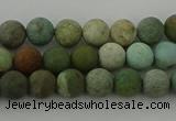 CDB101 15.5 inches 6mm round matte New dragon blood jasper beads