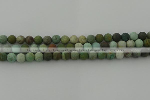 CDB103 15.5 inches 10mm round matte New dragon blood jasper beads