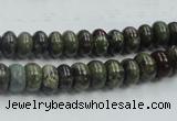 CDB201 15.5 inches 5*8mm rondelle natural dragon blood jasper beads