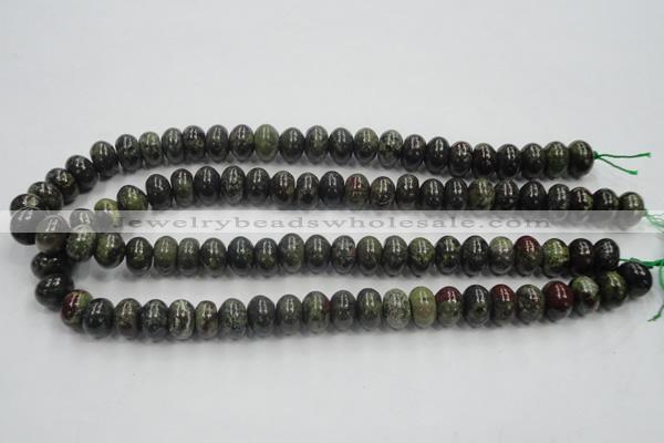 CDB202 15.5 inches 8*12mm rondelle natural dragon blood jasper beads