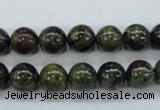 CDB230 15.5 inches 10mm round natural dragon blood jasper beads