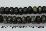 CDB234 15.5 inches 6*10mm rondelle natural dragon blood jasper beads