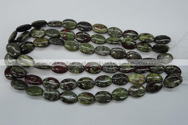 CDB238 15.5 inches 13*18mm oval natural dragon blood jasper beads