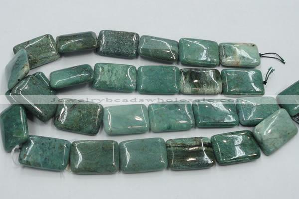 CDB25 15.5 inches 22*30mm rectangle natural new dragon blood jasper beads