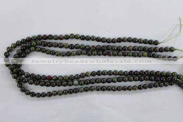 CDB250 15.5 inches 6mm round natural dragon blood jasper beads