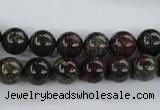 CDB252 15.5 inches 10mm round natural dragon blood jasper beads