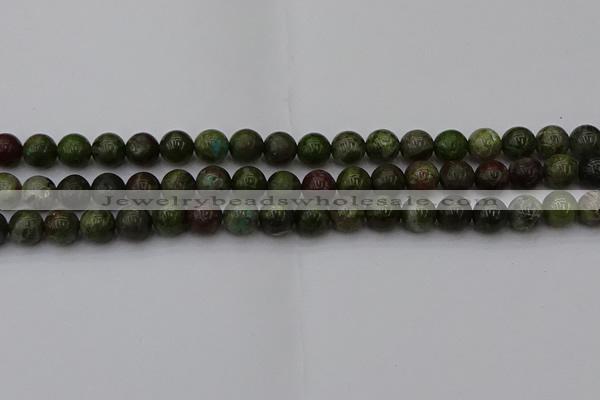 CDB302 15.5 inches 8mm round dragon blood jasper beads wholesale