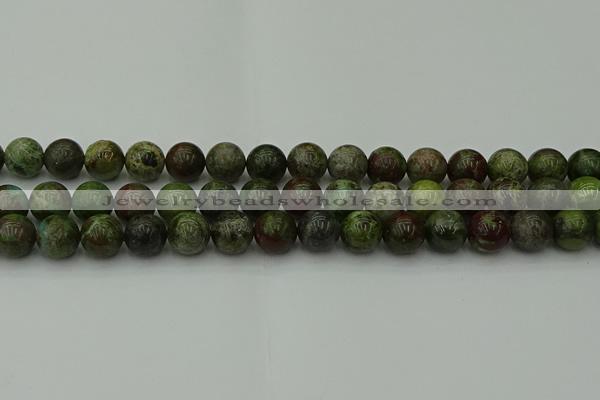 CDB303 15.5 inches 10mm round dragon blood jasper beads wholesale