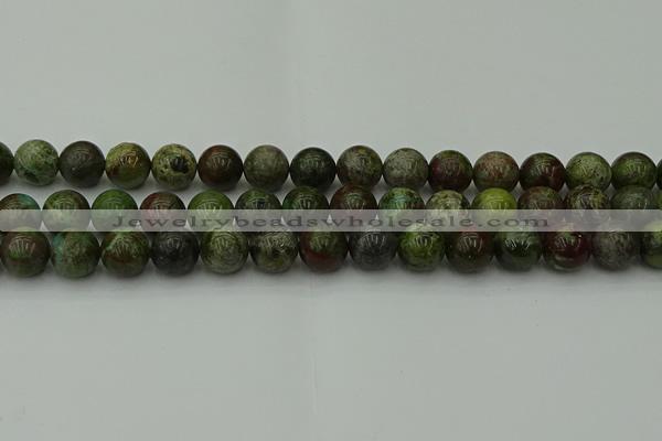 CDB304 15.5 inches 12mm round dragon blood jasper beads wholesale