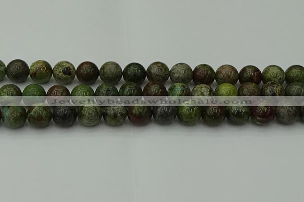 CDB305 15.5 inches 14mm round dragon blood jasper beads wholesale