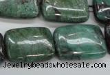 CDB31 15.5 inches 18*25mm rectangle new dragon blood jasper beads