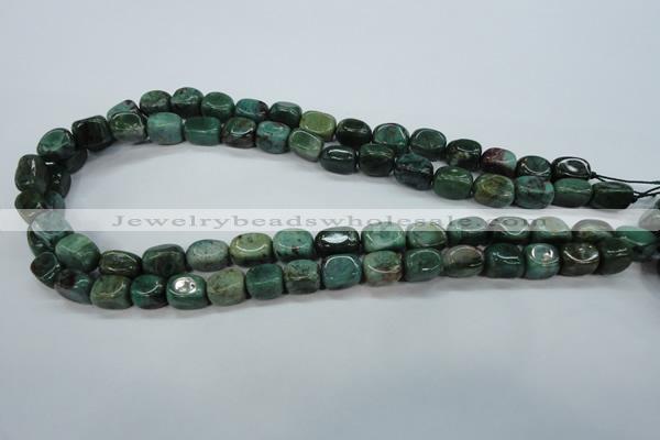 CDB37 15.5 inches 8*12mm nuggets new dragon blood jasper beads