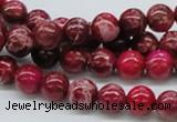 CDE03 15.5 inches 8mm round dyed sea sediment jasper beads