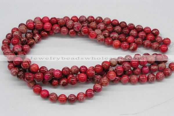 CDE04 15.5 inches 10mm round dyed sea sediment jasper beads