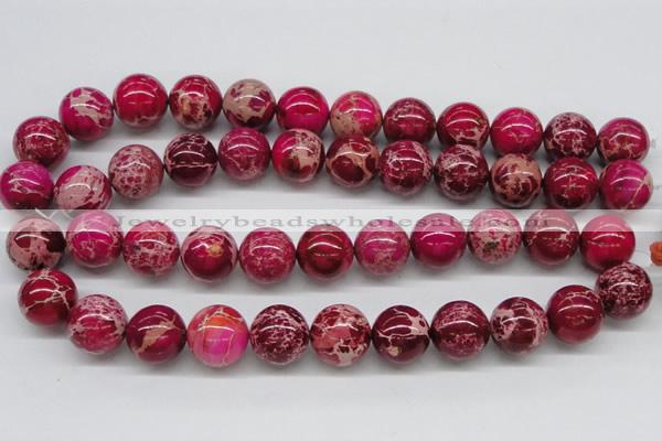 CDE05 15.5 inches 18mm round dyed sea sediment jasper beads