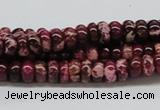 CDE06 15.5 inches 4*8mm rondelle dyed sea sediment jasper beads