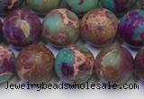 CDE1036 15.5 inches 6mm round matte sea sediment jasper beads