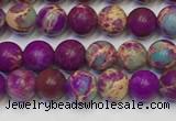 CDE1055 15.5 inches 4mm round sea sediment jasper beads wholesale