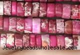 CDE1223 15.5 inches 2.5*4mm heishi sea sediment jasper beads