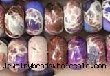 CDE1270 15.5 inches 5*8mm rondelle sea sediment jasper beads