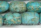 CDE1364 15.5 inches 13*18mm drum sea sediment jasper beads wholesale