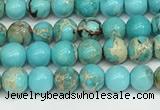 CDE1366 15.5 inches 4mm round sea sediment jasper beads wholesale