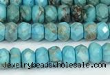 CDE1395 15.5 inches 2.5*4mm faceted rondelle sea sediment jasper beads