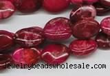 CDE14 15.5 inches 10*14mm oval dyed sea sediment jasper beads