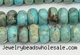 CDE1400 15.5 inches 3*4mm rondelle sea sediment jasper beads