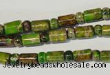 CDE142 3*6mm rondelle & 6*9mm tube dyed sea sediment jasper beads