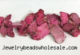 CDE1442 Top drilled 15*25mm - 30*50mm freefrom sea sediment jasper beads