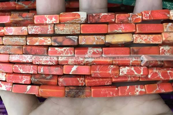 CDE1481 15.5 inches 4*13mm cuboid sea sediment jasper beads