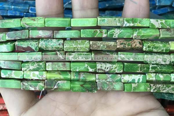 CDE1484 15.5 inches 4*13mm cuboid sea sediment jasper beads