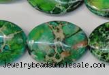 CDE186 15.5 inches 22*30mm oval dyed sea sediment jasper beads