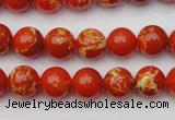 CDE2002 15.5 inches 8mm round dyed sea sediment jasper beads