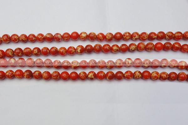 CDE2002 15.5 inches 8mm round dyed sea sediment jasper beads