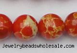 CDE2009 15.5 inches 22mm round dyed sea sediment jasper beads