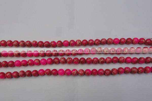 CDE2011 15.5 inches 4mm round dyed sea sediment jasper beads