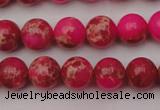 CDE2013 15.5 inches 8mm round dyed sea sediment jasper beads