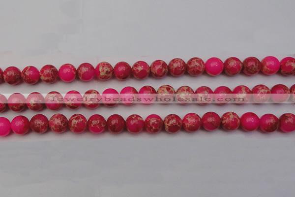 CDE2015 15.5 inches 12mm round dyed sea sediment jasper beads