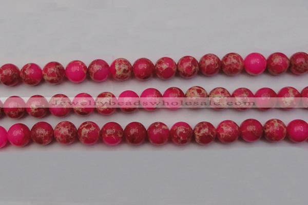 CDE2016 15.5 inches 14mm round dyed sea sediment jasper beads