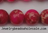 CDE2018 15.5 inches 18mm round dyed sea sediment jasper beads